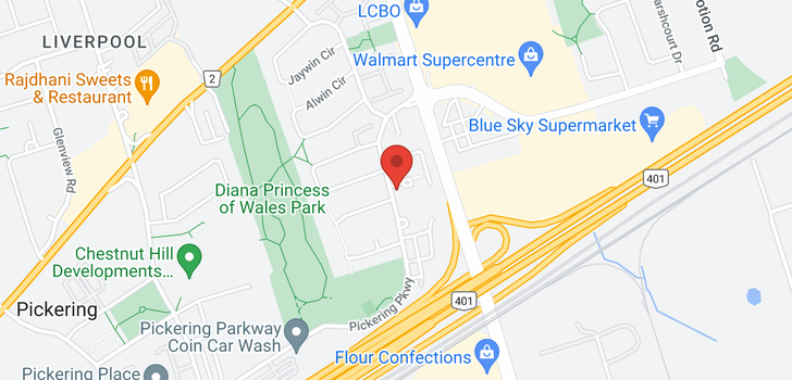 map of #PH812 -1655 PICKERING PKWY